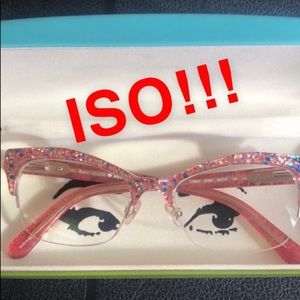 ISO KATE SPADE LYSSA FRAMES PINK SPARKLE